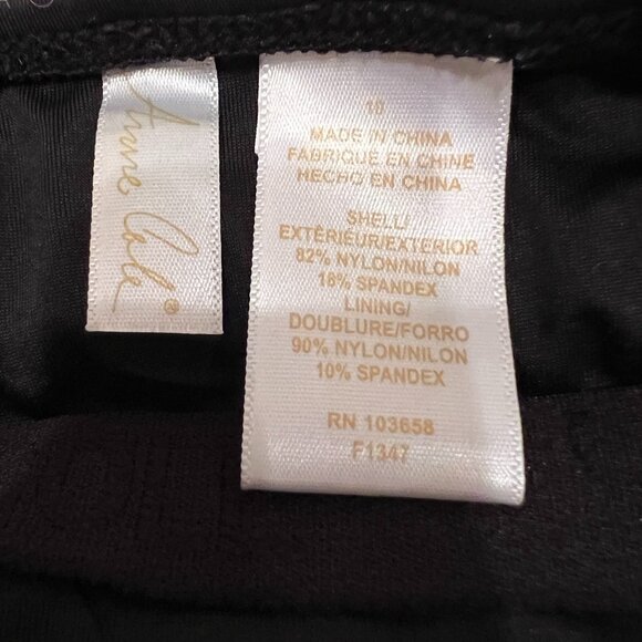 Women's Black Anna Cole Swimsuit - Picture 4 of 4